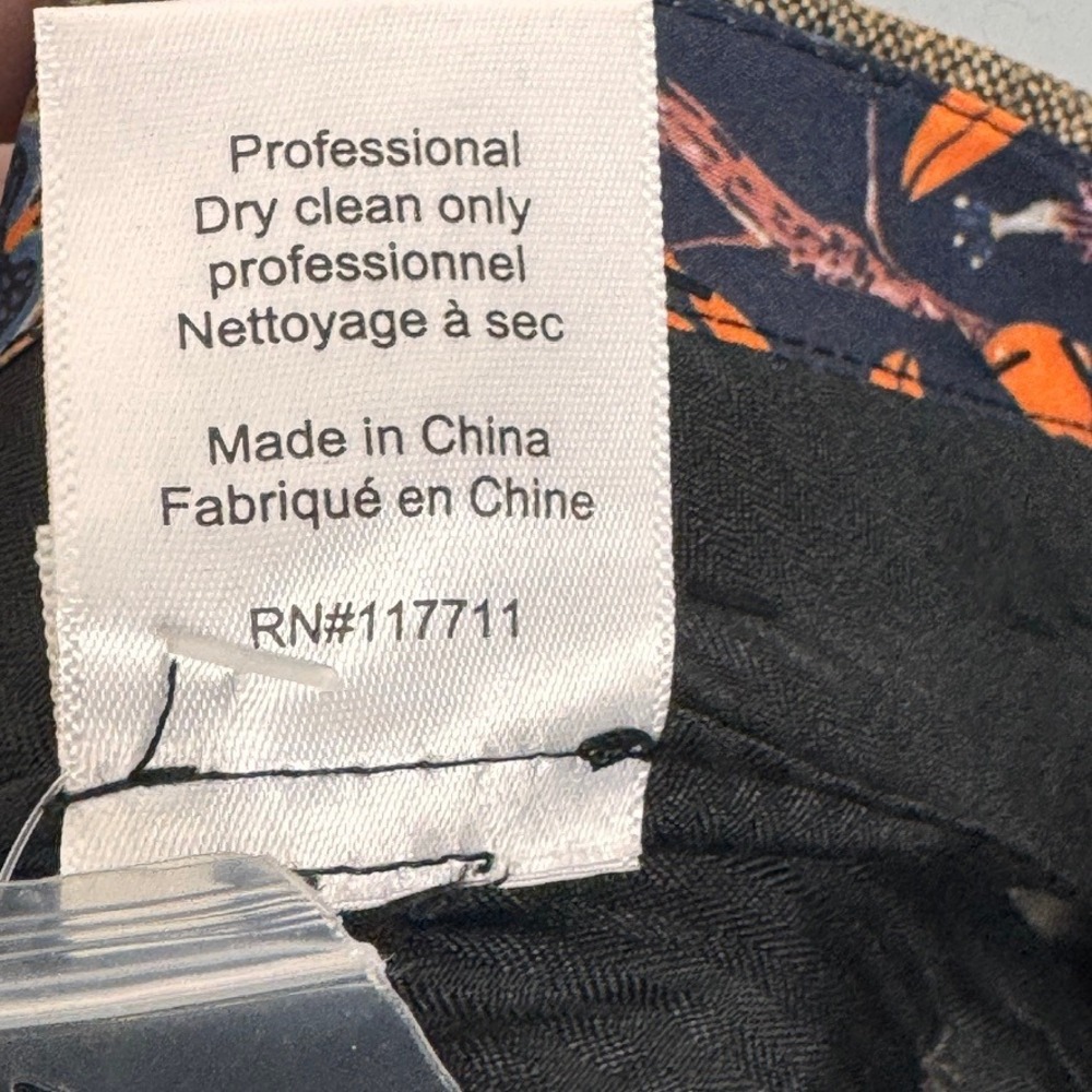 Paisley & Gray Mens Brown Tweed Wool Blend Dress Pants 44x32 NWT 5440P - Picture 8 of 8